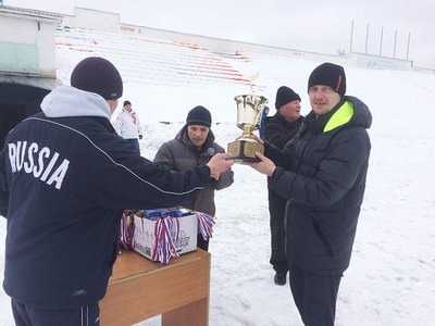 Награждение победителей осенне-зимнего турнира по мини-футболу
