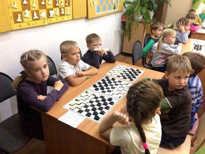 Командные соревнования по шашкам среди детских садов (Выкса, 2017 г.)