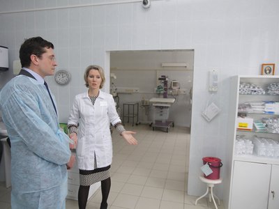 Глеб Никитин посетил родильный дом №4 Нижнего Новгорода (2018 г.)
