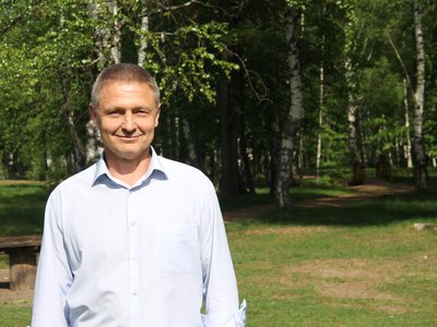 Директор парка Андрей Смирнов (Выкса, 2018 г.)