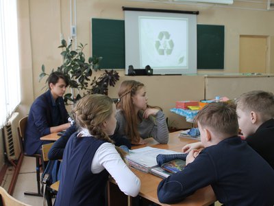 Открытый урок по теме раздельного сбора мусора в школе №3