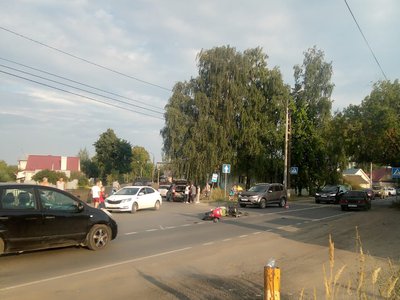 Авария на перекрёстке улиц Салтанова и М. Горького (Выкса, 2021 г.)