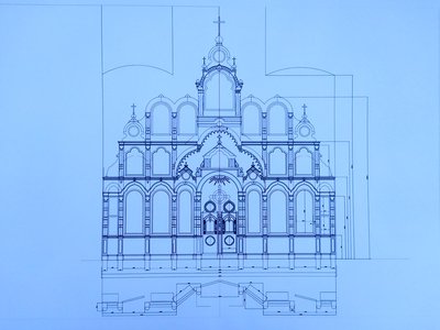 Будущий иконостас храма в честь Успения Пресвятой Богородицы в Решном (Выкса, 2020 г.)