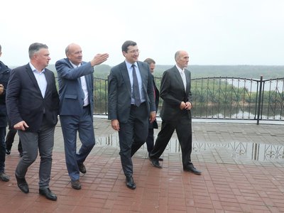 Глава региона Глеб Никитин провёл встречу с жителями Ветлужского района, где он находился с рабочим визитом (2019 г.)