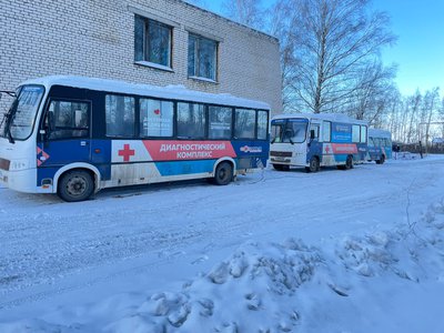 В предновогоднюю неделю «поликлиники на колёсах» работали в Выксунском округе, а также в Сергачском, Большемурашкинском, Ковернинском, Тоншаевском районах