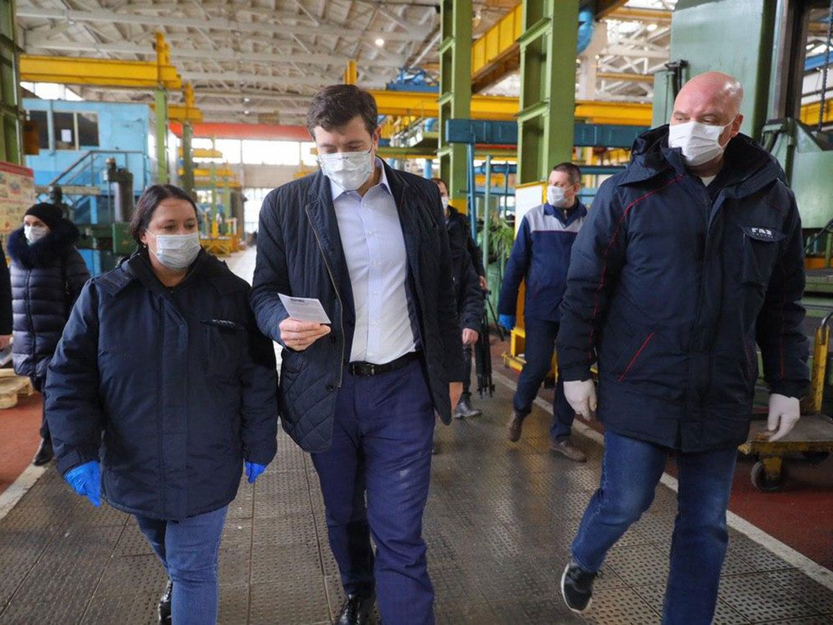 Губернатор Нижегородской области 6 апреля посетил Завод штампов и пресс-форм ПАО «ГАЗ»