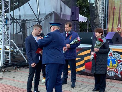 Церемония вручения государственных наград бойцам СВО прошла во время празднования Дня Победы на Красной площади в Выксе