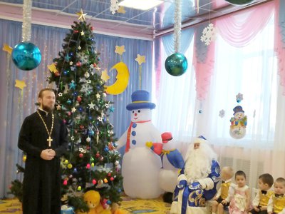 Епархия поздравила «пеликанят» с Рождеством Христовым