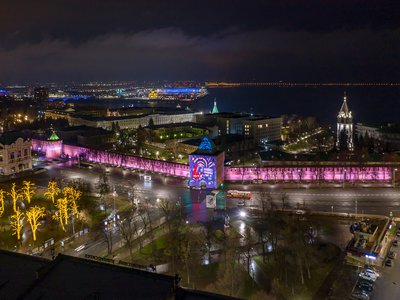 В День Победы стены и башни Нижегородского кремля украсит праздничная подсветка