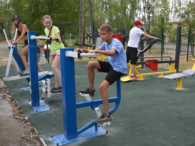 Спортивную площадку открыли у школы №10 (Выкса, 2021 г.)
