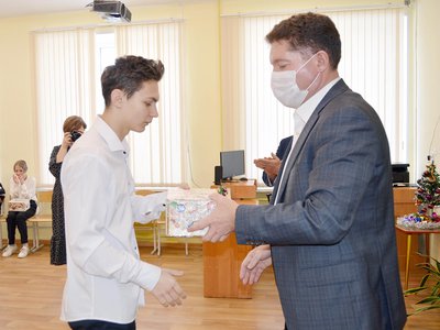 Александр Барыков посетил школу №12 (Выкса, 2021 г.)