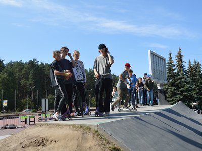 У «Родины» прошли соревнования кик-скутеристов (Выкса, 2021 г.)
