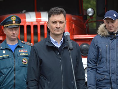 В Виле открыли пожарное депо (Выкса, 2021 г.)