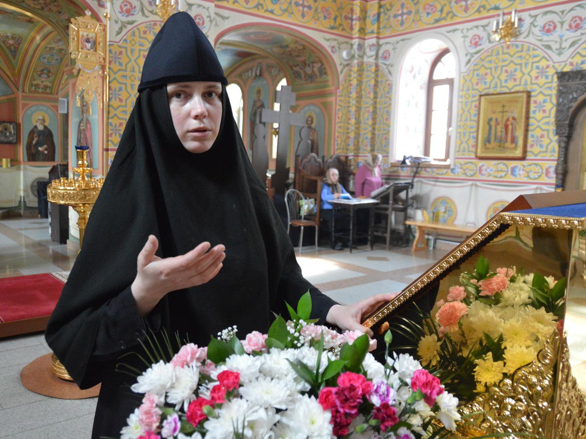 Монахиня Мариамна в Выксунском Иверском женском монастыре (Выкса, 2018 г.)
