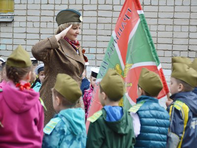 Военный парад, посвящённый 72-й годовщине Победы в детском садике «Ласточка»