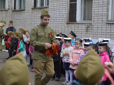 Военный парад, посвящённый 72-й годовщине Победы в детском садике «Ласточка»