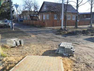 В Выксе построен новый тротуар на улице Почтовой (Выкса, 2019 г.)