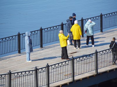 Первый теплоход пришвартовался  к новой пристани