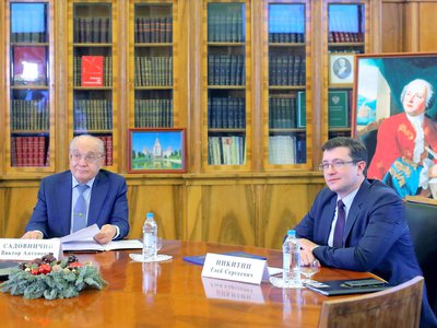 Глеб Никитин и Виктор Садовничий подписали меморандум о создании консорциума «Вернадский – Нижегородская область»