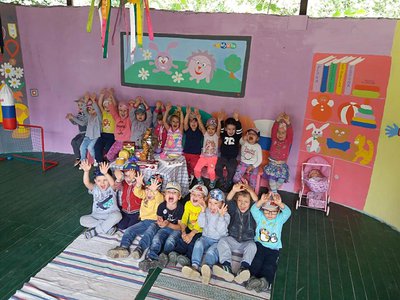 В детском саду «Золотая рыбка» появилась беседка счастья