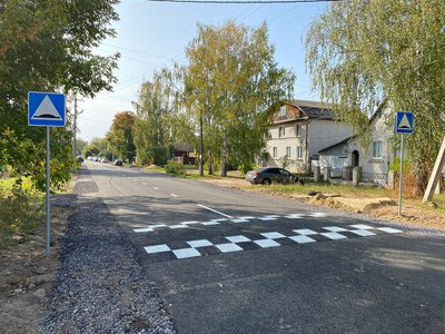 Группа компаний «Рубеж» провела ремонт дорожного покрытия в переулке Коммунистическом (Выкса, 2020 г.)