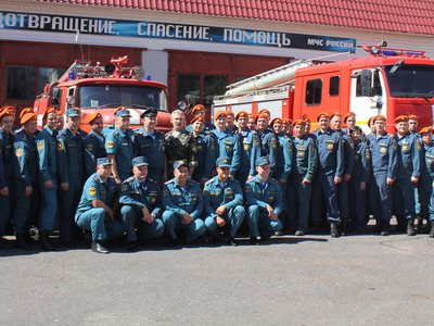 В пожарной части №56 отмечали лучших сотрудников (Выкса, 2018 г.)