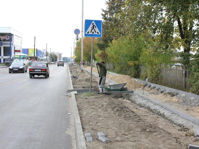Ремонт дороги и тротуара на улице Бр. Баташевых (Выкса, 2018 г.)