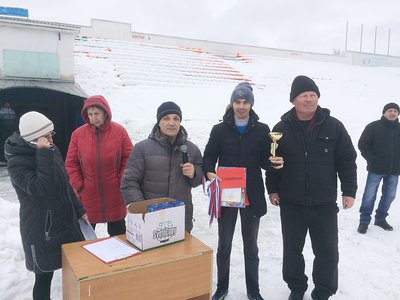 Награждение победителей осенне-зимнего турнира по мини-футболу