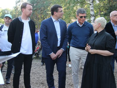 Губернатор Глеб Никитин на фестивале «Арт-Овраг» (Выкса, 2021 г.)