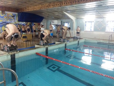Соревнования по плаванию в рамках спартакиады трудовых коллективов («Лазурный», 2017 г.)