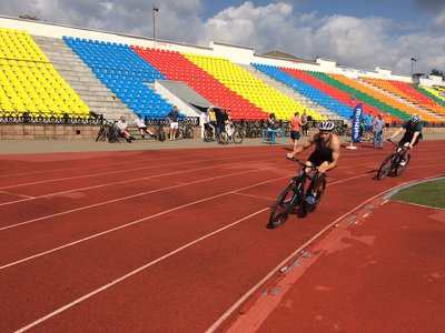 Соревнования по велоспорту и городошному спорту в рамках спартакиады трудовых коллективов