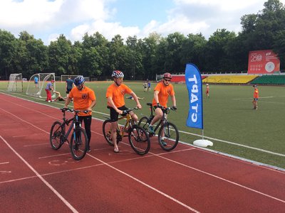 Соревнования по велоспорту и городошному спорту в рамках спартакиады трудовых коллективов