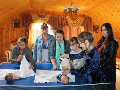 Познавательную программу ко Дню семьи, любви и верности в православном лагеря «Благовест» (Выкса, 2019)