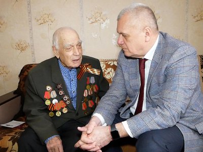Медаль в честь юбилея Победы передана Василию Андреевичу Кочеткову