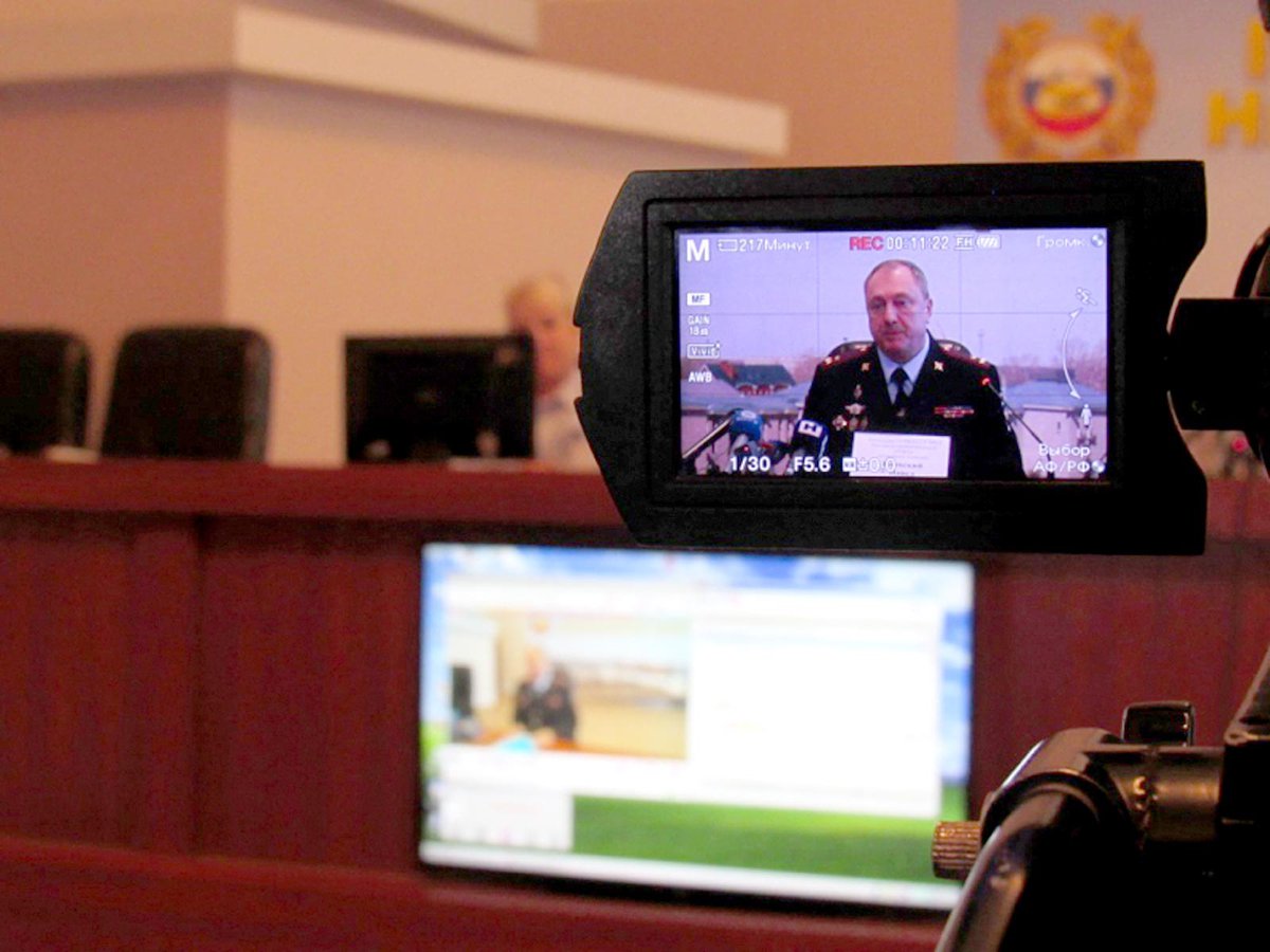В областном управлении ГИБДД прошла видеоконференция для журналистов (Нижний Новгород, 2019 г.)
