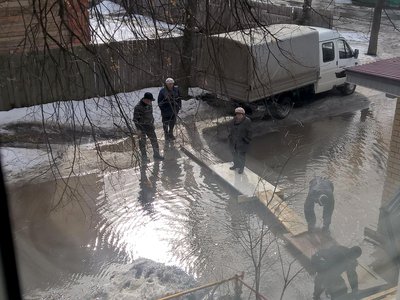 Потоп на улице Островского, д. 56 (Выкса, 2018 г.)