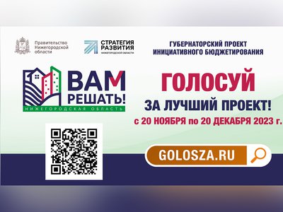 В Нижегородской области стартовало голосование за проекты «Вам решать!»