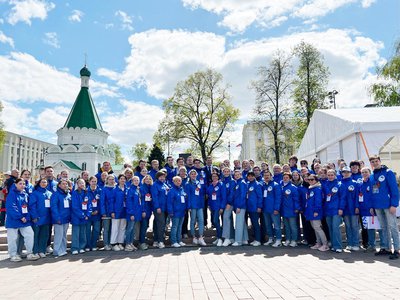 100 волонтеров Победы приняли участие в организации парада 9 Мая в Нижнем Новгороде