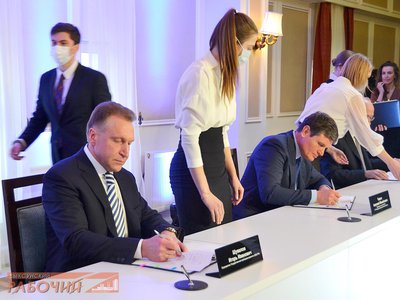 Подписание соглашения о создании электрометаллургического комплекса в Выксе (2021 г.)