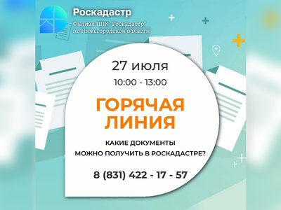 Какие документы можно получить в филиале Роскадастра по Нижегородской области?