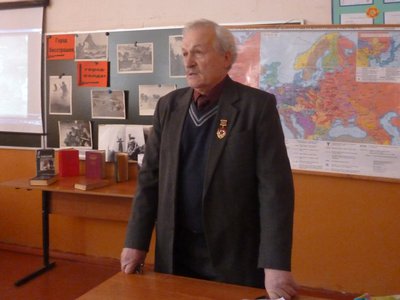Николай Бабченков рассказал шиморским школьникам о Сталинграде