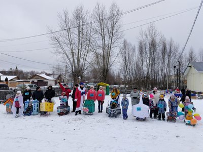 В Верхней Верее прошёл фестиваль санок