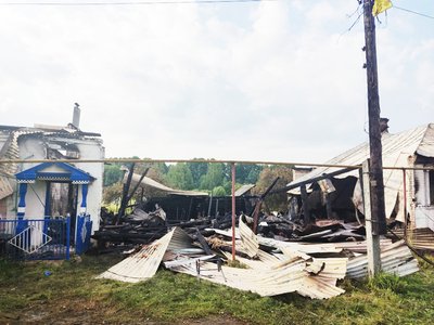 Во время пожара в Борковке погиб человек