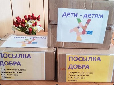 Гимназисты собрали посылки добра для детей беженцев Донбасса