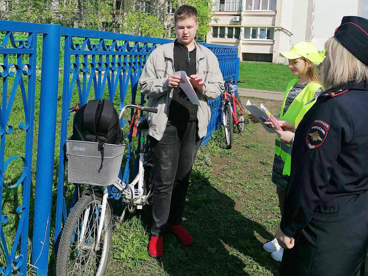 В рамках акции «Безопасный велосипед» в Выксе прошёл «Единый день безопасности велосипедиста»