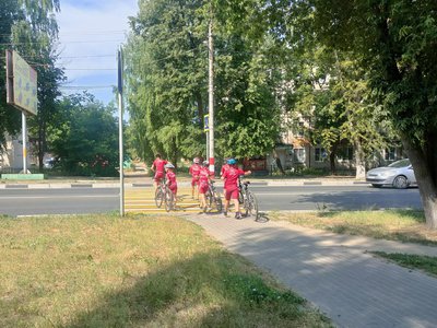 Воспитанники ДЮСШ «Выксунец» проехали по улицам Выксы на велосипедах
