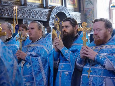 25-летие второго открытия Иверского женского монастыря отметили божественной литургией (Выкса, 2021 г.)