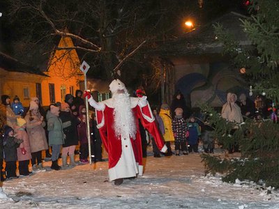 В Верхней Верее встречали Дедов Морозов и Снегурочек