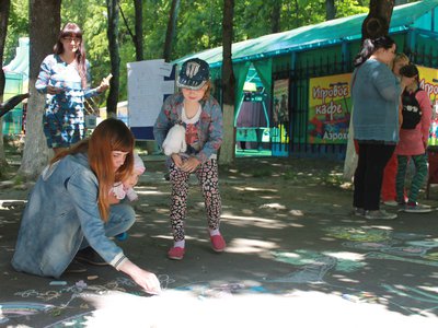 Творческие состязания в парке, посвящённые Дню России