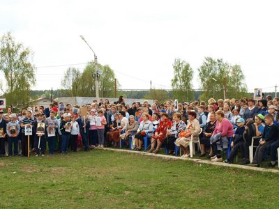 Митинг, посвящённый Дню Победы, прошёл в Мотмосе 6 мая